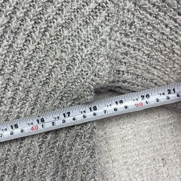 JDY Jacqueline De young Crochet knitted long sleeve Light Grey Jumper Women Sz S - Picture 7 of 15